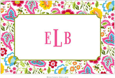 Boatman Geller - Personalized Placemats (Bright Floral - Disposable)