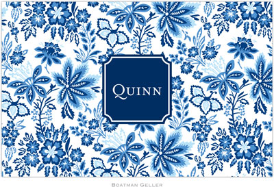 Boatman Geller - Personalized Placemats (Classic Floral Blue Preset - Laminated) Boatman Geller - Personalized Placemats (Classic Floral Blue Preset - Laminated)