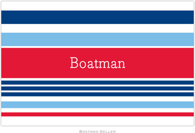 Boatman Geller - Personalized Placemats (Espadrille Nautical - Disposable)