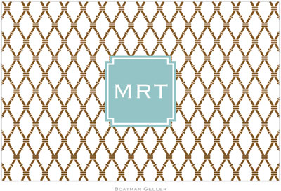 Boatman Geller - Personalized Placemats (Bamboo Brown & Slate Preset - Laminated) Boatman Geller - Personalized Placemats (Bamboo Brown & Slate Preset - Laminated)