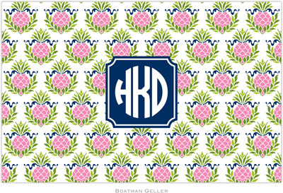 Boatman Geller - Personalized Placemats (Pineapple Repeat Pink Preset - Disposable) Boatman Geller - Personalized Placemats (Pineapple Repeat Pink Preset - Disposable)