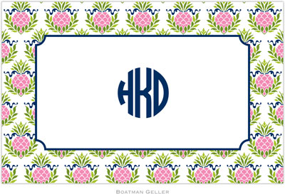 Boatman Geller - Personalized Placemats (Pineapple Repeat Pink - Disposable) Boatman Geller - Personalized Placemats (Pineapple Repeat Pink - Disposable)