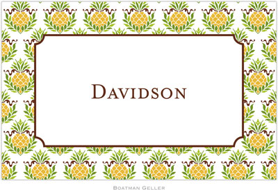 Boatman Geller - Personalized Placemats (Pineapple Repeat - Disposable) Boatman Geller - Personalized Placemats (Pineapple Repeat - Disposable)