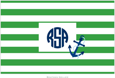 Boatman Geller - Personalized Placemats (Stripe Anchor - Laminated) Boatman Geller - Personalized Placemats (Stripe Anchor - Laminated)