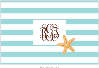 Boatman Geller - Personalized Placemats (Stripe Starfish - Disposable) Boatman Geller - Personalized Placemats (Stripe Starfish - Disposable)