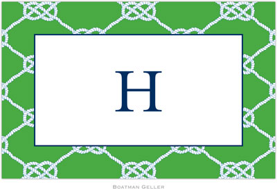 Boatman Geller - Personalized Placemats (Nautical Knot Kelly - Disposable) Boatman Geller - Personalized Placemats (Nautical Knot Kelly - Disposable)
