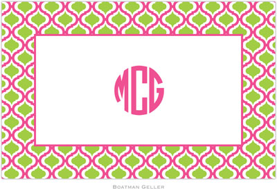 Boatman Geller - Personalized Placemats (Kate Raspberry & Lime - Disposable) Boatman Geller - Personalized Placemats (Kate Raspberry & Lime - Disposable)