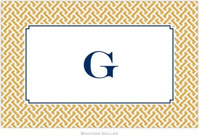 Boatman Geller - Personalized Placemats (Stella Gold - Disposable) Boatman Geller - Personalized Placemats (Stella Gold - Disposable)