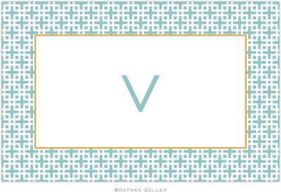 Boatman Geller - Personalized Placemats (Lattice Slate - Laminated) Boatman Geller - Personalized Placemats (Lattice Slate - Laminated)
