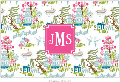 Boatman Geller - Personalized Placemats (Chinoiserie Spring Preset - Laminated) Boatman Geller - Personalized Placemats (Chinoiserie Spring Preset - Laminated)