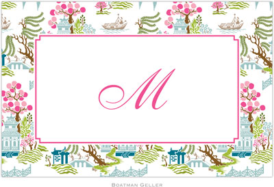 Boatman Geller - Personalized Placemats (Chinoiserie Spring - Laminated)