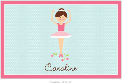 Boatman Geller - Personalized Placemats (Ballerina - Disposable)