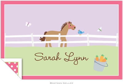 Boatman Geller - Personalized Placemats (Horse - Laminated) Boatman Geller - Personalized Placemats (Horse - Laminated)