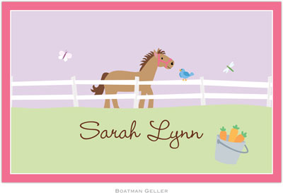 Boatman Geller - Personalized Placemats (Horse - Disposable) Boatman Geller - Personalized Placemats (Horse - Disposable)