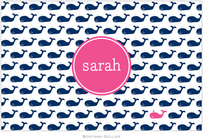 Boatman Geller - Personalized Placemats (Whale Repeat Navy Preset - Disposable) Boatman Geller - Personalized Placemats (Whale Repeat Navy Preset - Disposable)