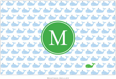 Boatman Geller - Personalized Placemats (Whale Repeat Preset - Laminated) Boatman Geller - Personalized Placemats (Whale Repeat Preset - Laminated)