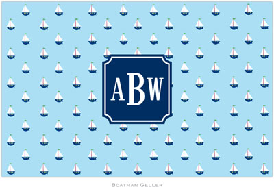 Boatman Geller - Personalized Placemats (Little Sailboat Preset - Laminated) Boatman Geller - Personalized Placemats (Little Sailboat Preset - Laminated)