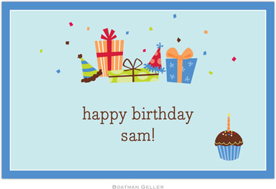 Boatman Geller - Personalized Placemats (Birthday Sky - Disposable)