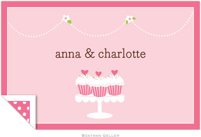 Boatman Geller - Personalized Placemats (Heart Cupcakes - Laminated) Boatman Geller - Personalized Placemats (Heart Cupcakes - Laminated)