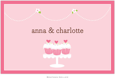 Boatman Geller - Personalized Placemats (Heart Cupcakes - Disposable) Boatman Geller - Personalized Placemats (Heart Cupcakes - Disposable)