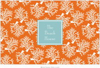 Boatman Geller - Personalized Placemats (Coral Repeat Preset - Disposable)