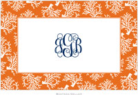 Boatman Geller - Personalized Placemats (Coral Repeat - Disposable)