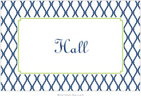 Boatman Geller - Personalized Placemats (Bamboo Navy & Green - Laminated)