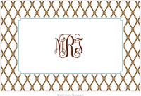 Boatman Geller - Personalized Placemats (Bamboo Brown & Slate - Laminated)