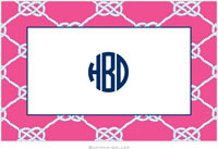 Boatman Geller - Personalized Placemats (Nautical Knot Raspberry - Disposable)