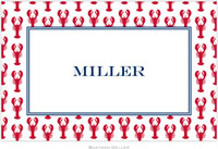 Boatman Geller - Personalized Placemats (Lobsters Red - Disposable)