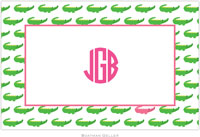 Boatman Geller - Personalized Placemats (Alligator Repeat - Laminated)