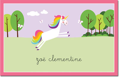 Boatman Geller - Personalized Disposable Placemats (Unicorn) Boatman Geller - Personalized Disposable Placemats (Unicorn)