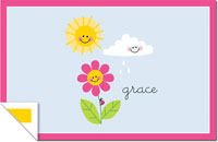 Boatman Geller - Personalized Laminated Placemats (Happy Daisy)