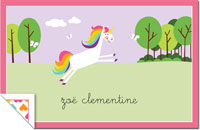 Boatman Geller - Personalized Laminated Placemats (Unicorn)