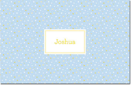 Boatman Geller - Personalized Placemats (Twinkle Star Light Blue - Laminated) Boatman Geller - Personalized Placemats (Twinkle Star Light Blue - Laminated)