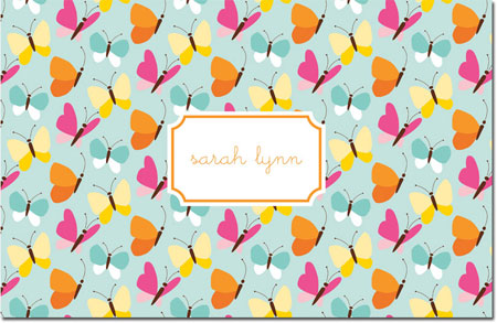 Boatman Geller - Personalized Placemats (Flutter Teal - Laminated) Boatman Geller - Personalized Placemats (Flutter Teal - Laminated)