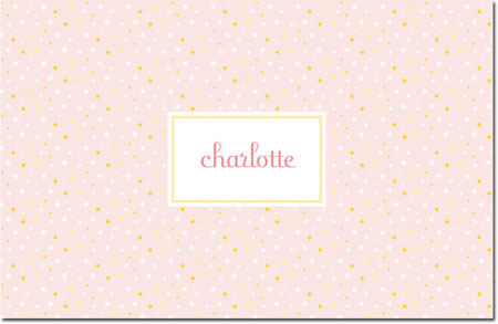 Boatman Geller - Personalized Placemats (Twinkle Star Pink - Laminated)