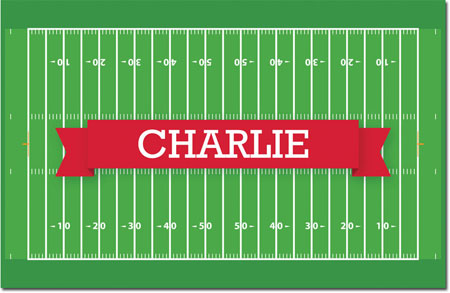 Boatman Geller - Personalized Placemats (Football Field - Disposable)