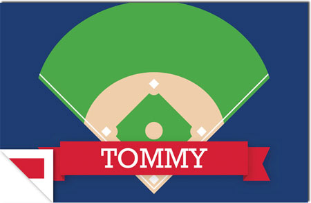 Boatman Geller - Personalized Placemats (Baseball Diamond - Laminated) Boatman Geller - Personalized Placemats (Baseball Diamond - Laminated)