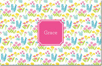 Boatman Geller - Personalized Placemats (Flower Fields Pink - Laminated)