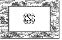 Boatman Geller Laminated Placemat - Toile Black