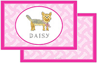 Laminated Placemats by Kelly Hughes Designs (Create-Your-Own Furry Friends Pink)