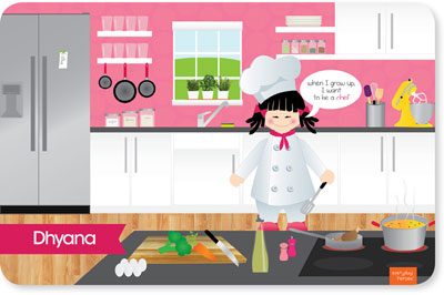 Spark & Spark Laminated Placemats - A Chef's Taste (Asian Girl) Spark & Spark Laminated Placemats - A Chef's Taste (Asian Girl)