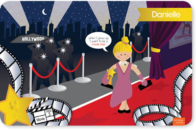 Spark & Spark Laminated Placemats - In The Spotlight (Blonde Girl) Spark & Spark Laminated Placemats - In The Spotlight (Blonde Girl)