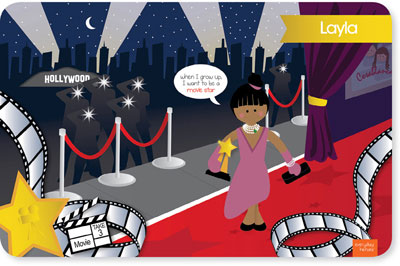 Spark & Spark Laminated Placemats - In The Spotlight (African-American Girl) Spark & Spark Laminated Placemats - In The Spotlight (African-American Girl)