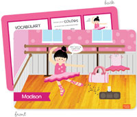 Spark & Spark Laminated Placemats - Ballerina Studio (Black Hair Girl)