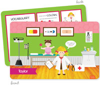 Spark & Spark Laminated Placemats - Doctor's Visit (Blonde Girl)