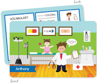 Spark & Spark Laminated Placemats - Doctor's Visit (Brunette Boy)