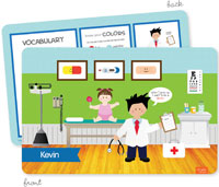 Spark & Spark Laminated Placemats - Doctor's Visit (Black Hair Boy)