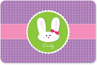 Spark & Spark Laminated Placemats - Smiley Bunny (Purple)